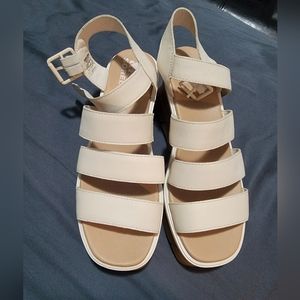 Sorel sandals platform wedges